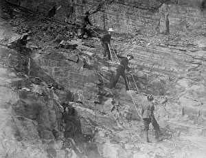 Risky Business Prints: Swiss guides on Canadian Pacific Rd. between c1910 and c1915. Creator: Bain News Service
