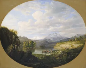 Daniel Huntington Prints: A Swiss Lake, 1849. Creator: Daniel Huntington