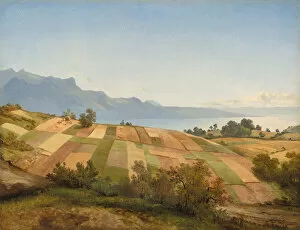 Images Dated 26th March 2021: Swiss Landscape, c. 1830. Creator: Alexandre Calame