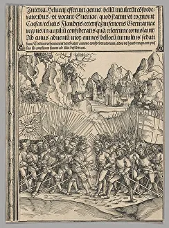 Swiss War, plate 16 from Historical Scenes from the Life of Emperor... printed c. 1520. Creator: Wolf Traut