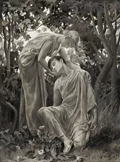 Swooned Murmuring of Love, and Pale with Pain, 1885. Creator: Will H. Low