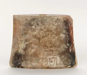 Scabbard Prints: Sword fitting: scabbard ornament; flattened bell shape, Eastern Zhou dynasty