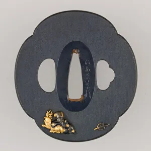 Sword Guard (Tsuba), Japanese, 19th century. Creator: Goto Mitsuakira Sword Guard (Tsuba), Japanese, 19th century. Creator: Goto Mitsuakira