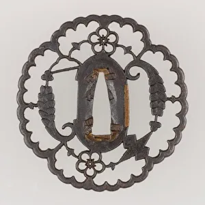 Sword Guard Prints: Sword Guard (Tsuba), Japanese, late 16th century. Creator: Kyosukashi School