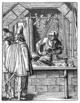 Sword maker, c1559-1591. Artist: Jost Amman