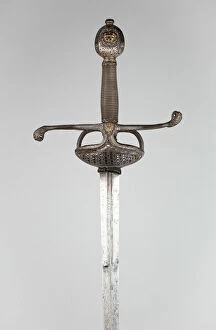 Sword Hilt Collection: Sword (Pappenheimer Rapier), Netherlands, c. 1630. Creator: Unknown