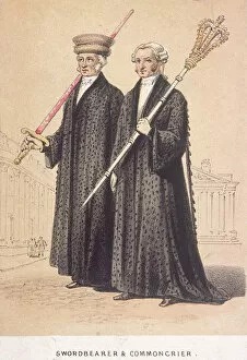 Anon Anon Anonymous Gallery: A Swordbearer and a Commoncrier, 1855. Artist: Day & Son