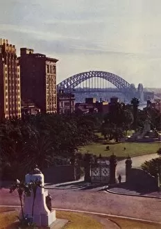Sydney Gallery: Sydney Harbour Bridge from the City, c1948. Creator: Unknown