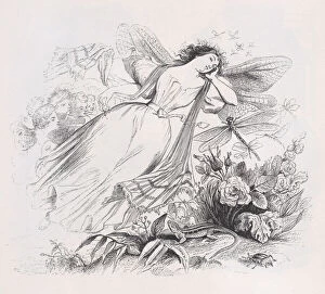 Images Dated 17th August 2021: The Sylph from The Complete Works of Beranger, 1836