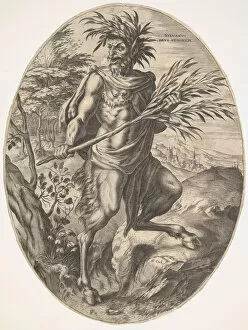 Cornelis Gallery: Sylvanus from The Rural Gods, 1565. Creator: Cornelis Cort