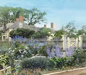 Sylvester Manor, Cornelia Horsford house, Shelter Island, New York, c1915. Creator: Frances Benjamin Johnston. Sylvester Manor, Cornelia Horsford house, Shelter Island, New York, c1915. Creator: Frances Benjamin Johnston
