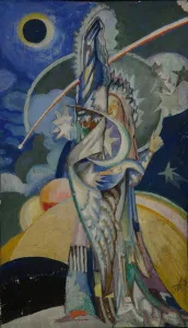 A symbolic figure, 1920s. Artist: Arapov, Anatoli Afanasyevich (1876-1949) A symbolic figure, 1920s. Artist: Arapov, Anatoli Afanasyevich (1876-1949)