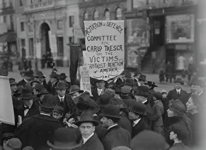 Demonstrating Prints: Sympathy Labor Parade, 1916. Creator: Bain News Service