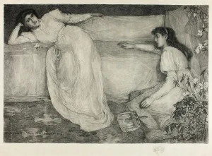 Whistler J Mcneill Prints: Symphony in White, No. III, 1908. Creator: Peter von Halm