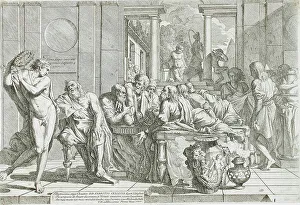 Testa Pietro Prints: The Symposium of Plato, 1648. Creator: Pietro Testa