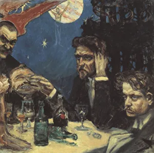 Akseli 1865 1931 Prints: The Symposium, (Study) Right Jean Sibelius