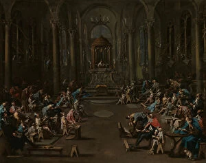 Jews Gallery: The Synagogue, 1725 / 35. Creator: Alessandro Magnasco