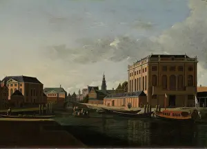 Canal Prints: The two Synagogues in Amsterdam, c1680-1685. Creator: Gerrit Berckheyde