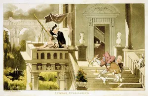 Incident Prints: Syntax Star-gazing, c1815. Artist: Thomas Rowlandson