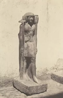 Teynard Felix Gallery: Syout (Lycopolis), Statue Appartenant au Docteaur Cuny, 1851-52, printed 1853-54