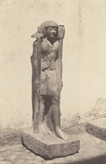 Felix Teynard Prints: Syout (Lycopolis), Statue Appartenant au Docteaur Cuny, 1851-52, printed 1853-54
