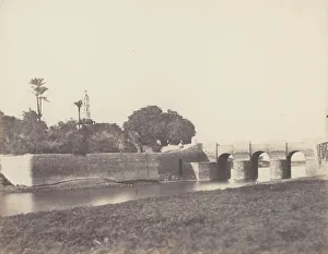 Felix Teynard Prints: Syout, Pont Sur le Grand Canal, 1851-52, printed 1853-54. Creator: Felix Teynard