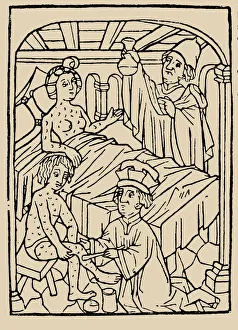 Syphilis Prints: Syphilis treatment: Treatment with ointments (mercury)