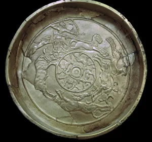 Syrian golden bowl from the temple of Baal