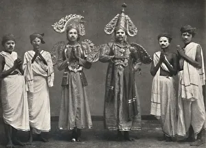 Georg Moller Prints: Szene aus Shakuntalavilasa, dem Spiel von Shakuntala, 1926