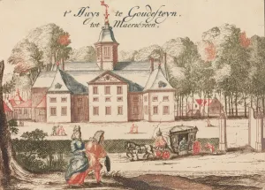 La Poup And Xe9 Prints: t Huys te Goudesteyn tot Maerseveen in: Tooneel Der Voornaamste Nederlands Huizen, En L
