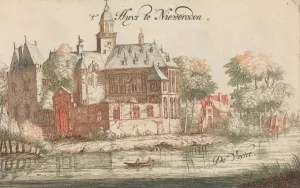 Vecht Prints: t Huys te Nieweroden, De Vecht in: Tooneel Der Voornaamste Nederlands Huizen, En Lust