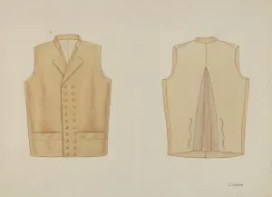 Vest Prints: T. Jeffersons Vest, c. 1936. Creator: Syrena Swanson
