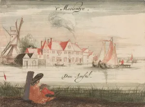 t Moolentye, Den Amstel in: Tooneel Der Voornaamste Nederlands Huizen, En Lust Hoven, N