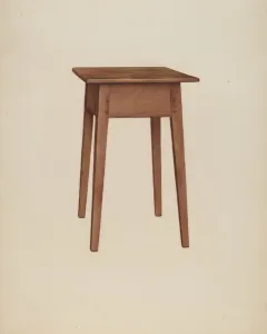 Tabarette, (Taboret) c. 1942. Creator: Ralph Morton
