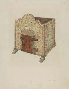 Tabernacle Prints: Tabernacle (Ecclesiastical Furniture), 1939. Creator: William Kieckhofel