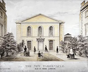 Tabernacle Prints: The Tabernacle, Old Street, Finsbury, London, c1850. Artist: Ford and West