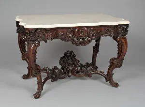 Rosewood Prints: Table, 1856 / 61. Creator: John Henry Belter & Co