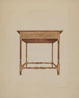 Jackson Frederick Prints: Table, 1935 / 1942. Creator: Frederick Jackson