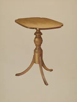 Tripod Table Prints: Table, 1935 / 1942. Creator: Michael Riccitelli