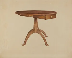 Drawer Prints: Table, 1937. Creator: Alfred H. Smith