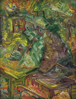 Crow Prints: At the Table, 1940-1944. Creator: Arnold Peter Weisz-Kubincan
