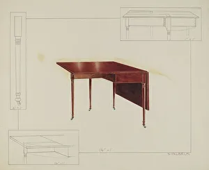 Table, c. 1937. Creator: Alfred Walbeck