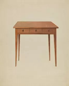Drawers Gallery: Table, c. 1938. Creator: John W Kelleher