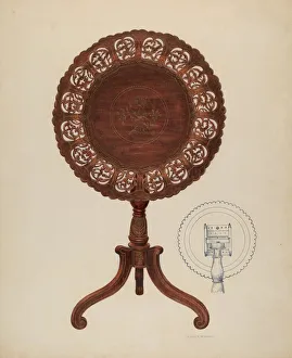 Bowman Charles Prints: Table, c. 1939. Creator: Charles Bowman