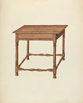 Jackson Frederick Prints: Table, c. 1953. Creator: Frederick Jackson