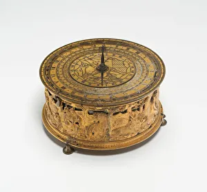 Clock Face Prints: Table Clock, Germany, c. 1575 / 1625. Creator: Unknown