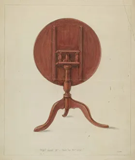 Table (Collapsible), c. 1936. Creator: Franklin C. Moyan