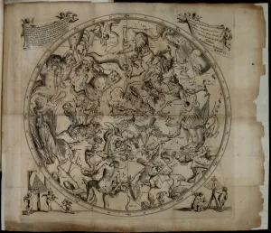 Northern Hemisphere Prints: Table of the constellation of the Northern Hemisphere (Firmamentum Sobiescianumsive Uranographia)