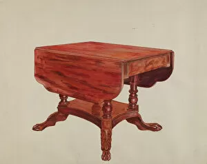Images Dated 7th April 2021: Table-drop Leaf, 1935 / 1942. Creator: Unknown