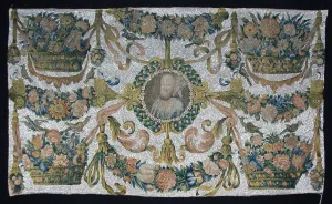 Linen Plain Weave Prints: Table Frontal, Italy, 17th century. Creator: Unknown
